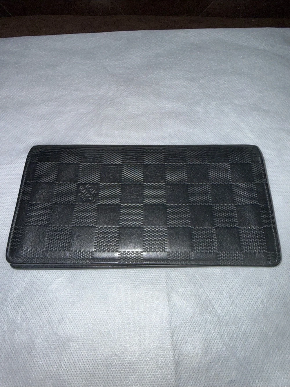 Louis Vuitton Brazza wallet in black Damier Infini leather